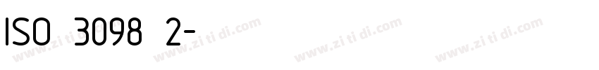 ISO 3098 2字体转换